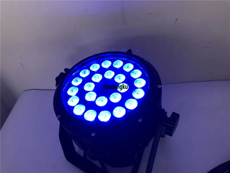8 pieces night club outdoor lights waterproof par led dmx 24x18w rgbwa uv outdoo