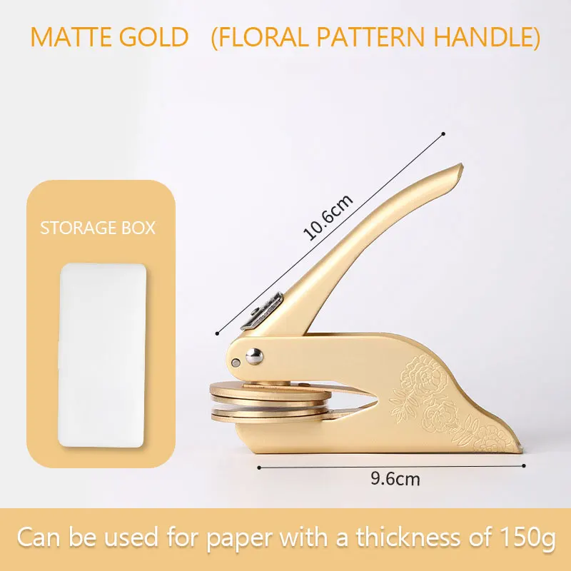 Matte gold floral