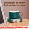Electric Cup Heater Mug Warmer 100℃ Hot Tea Makers Warmer Coaster 5 Gear Temperature Cup Heaters for Coffee Milk Tea Heating Pad 5