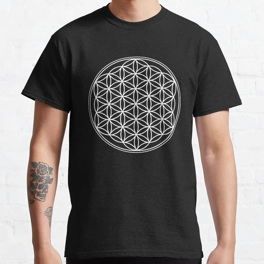 Aum Mandala Sacred Geometry Spiritual Zen Symbol 100% Cotton Men's T-Shirt - Plus Size Available