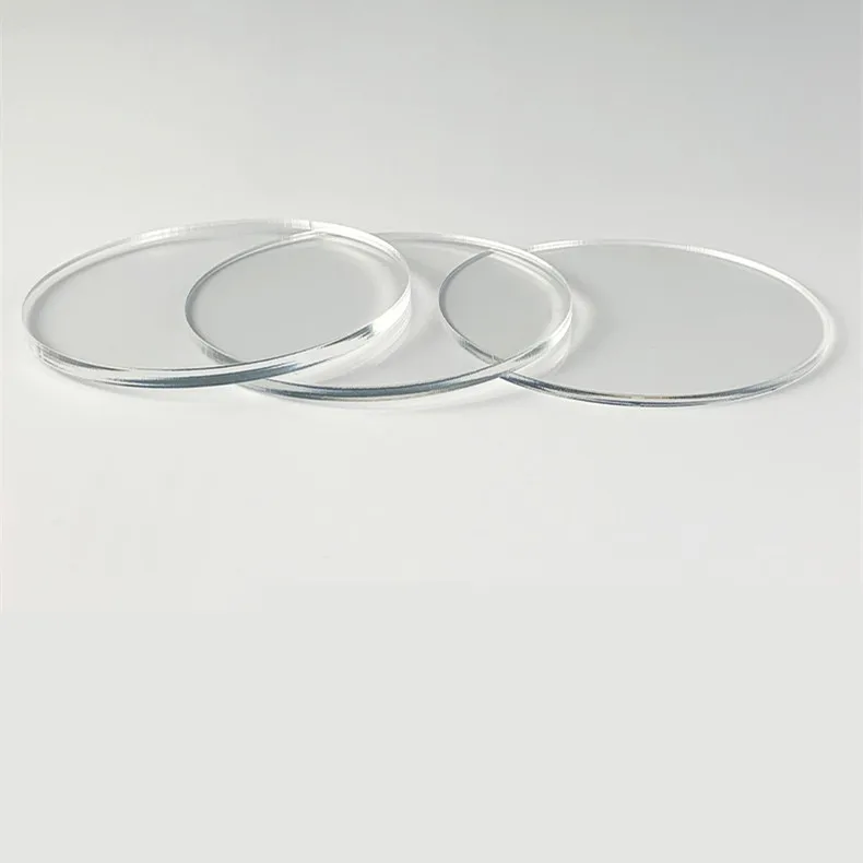 2/5/10Pcs Transparent Acrylic Plate Customized Plexiglass Disc Board for Cake Topper Baking Decor Photo Frame Display 20-80mm