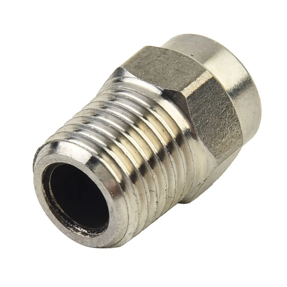 

Thread Spray Nozzle 4000 PSI Undercarriage Brush Spiral Nozzle Pressure Washer Spray Angle 0°/15/25°/40° Stainless Steel