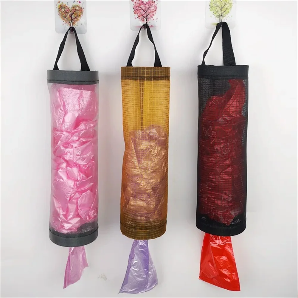 Description Picture 3 of item1 PCS Garbage Bag Storage Kitchen Garbage Organizer Plastic Bag Holder Organizing Hanging Garbage Collection Storage Bag