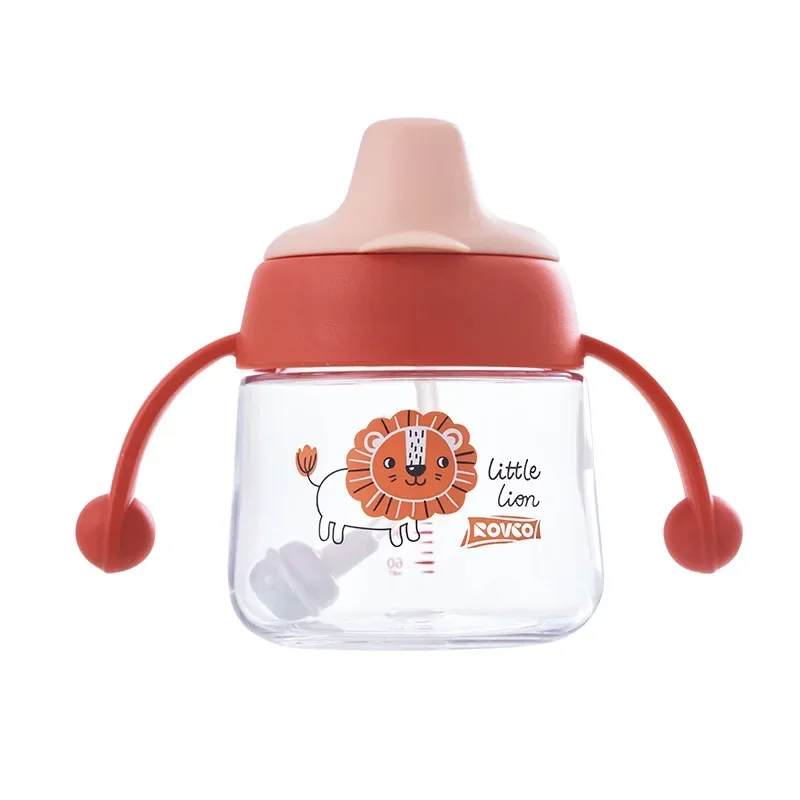 180ml Baby Girl Boy Feeding Cup Cartoon Baby Feeding Children Learn Drinking Bottle Water Bottle Training