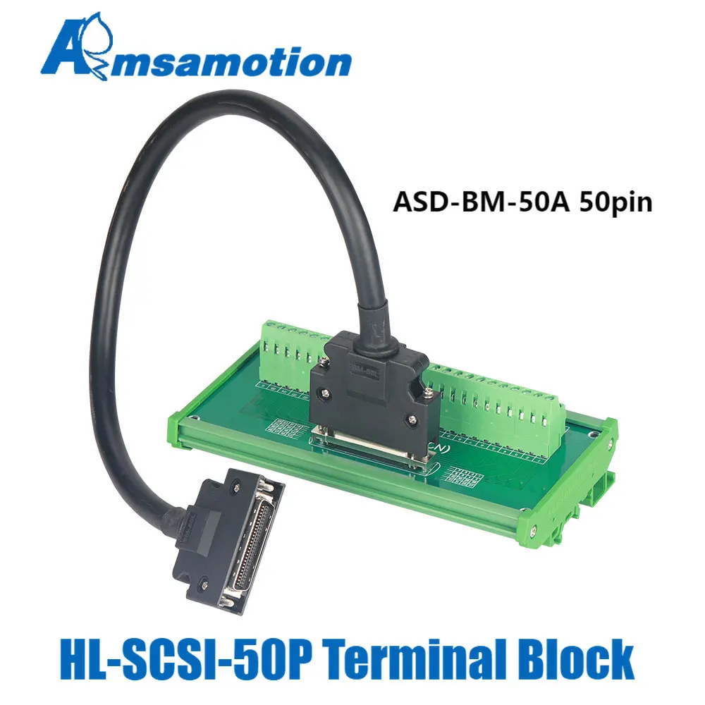 

SCSI-50P(CN) for Delta ASD-A2 AB Series Servo Driver CN1 Terminal Board Block ASD-BM-50A Cable SCSI50 5m 3m SCSI50P