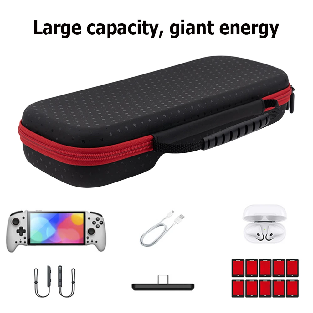

For NS Hori Protective Carrying Case Large Capacity Gamepad Storage Bag Game Controller Travel Portable Pouch 2-way Zipper