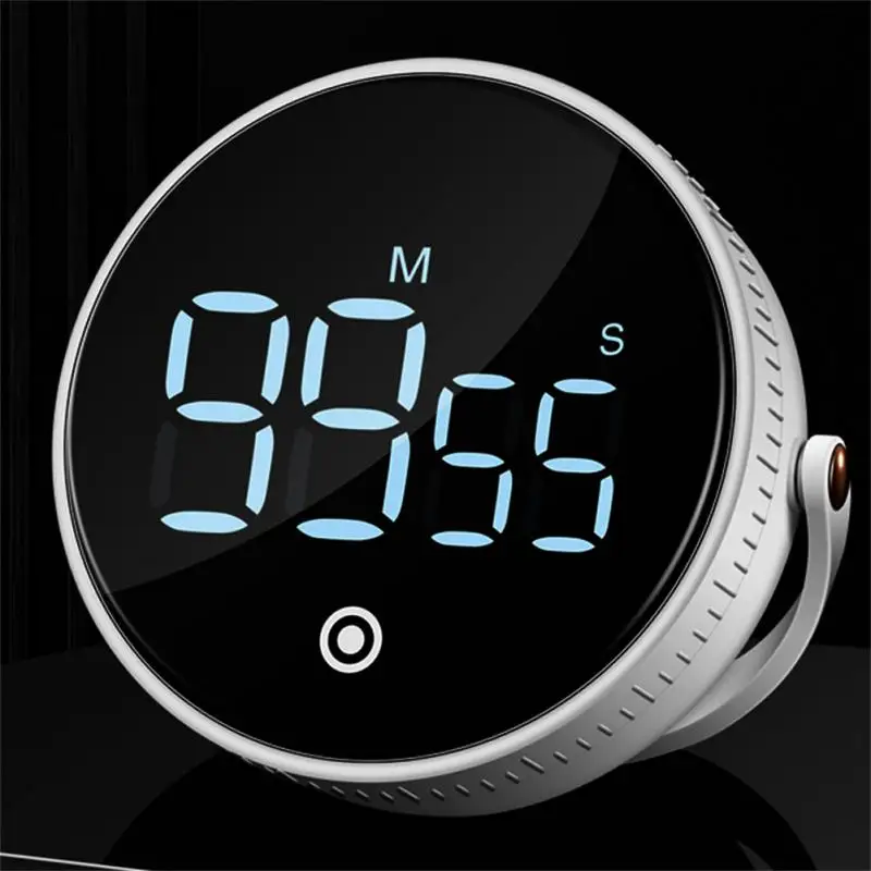 Kitchen Timer Digital LED Display Shower Study Baking LED Counter Cooking  Stopwatch Reminder Electronic Countdown Alarm Clock