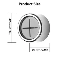 1/2/4PCS Towel Holder Towel Hook Push In Tea Towel Holder Grip Hook Chrome Self Adhesive Kitchen Cloth Clip Bathroom Fixture 6