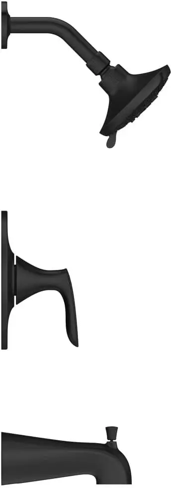 Weller Tub and Shower Trim Kit (Valve Sold Separately), Single Handle, Matte Black Finish, LG898WRB 2