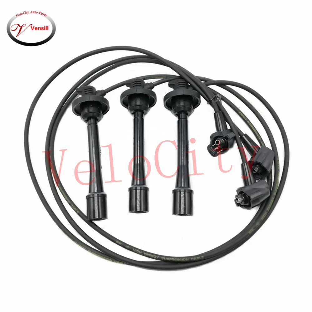 Spark Plug Wire Set Ignition Cable For Toyota Camry Windom Avalon Lexus ES300 Part No# 19037-20010 19037-20020 19037-20011 ignition cable set silicone electrical wire