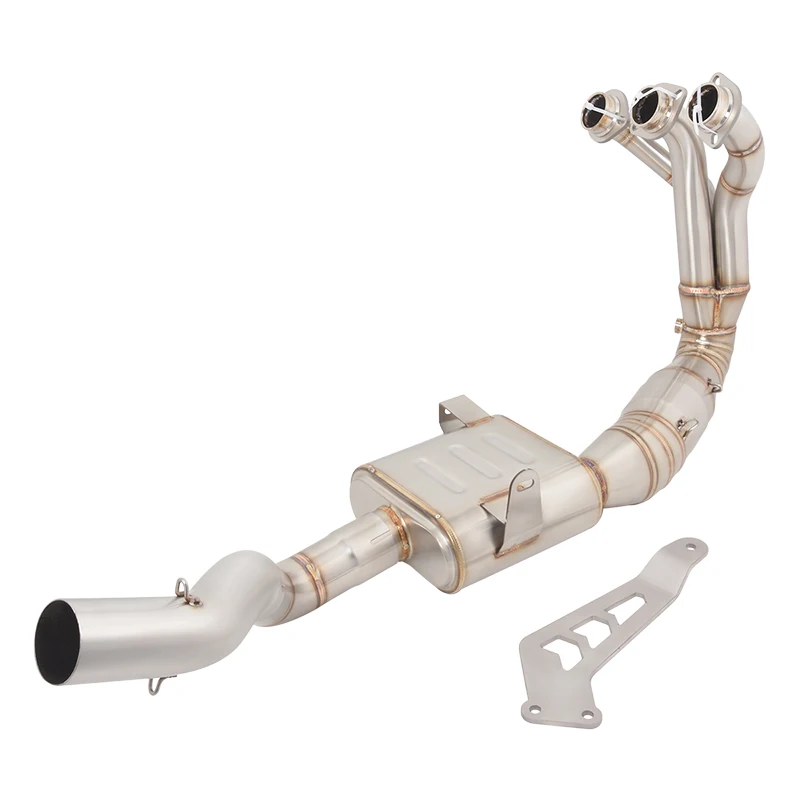 

Full Exhaust System For YAMAHA MT09 FZ09 2020-2023 Motorcycle Escape Muffler Mid Front Link Pipe Header Connect Tube