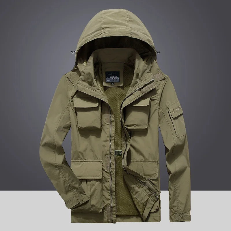 Men Military Tactical Jackets Waterproof Windbreaker Jacket Coats