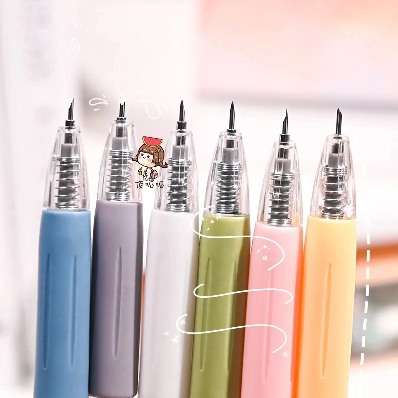 

Kawaii Art Utility Knife Pen Knife Cut Stickers Scrapbooking Cutting Tool Express Box Knife School Supplies DIY Craft Supplies