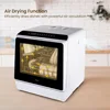 Countertop Dishwasher, 6 Programs Portable Dishwashers with 5L Built-in Water Tank, No Hookup Needed, Baby Care 5