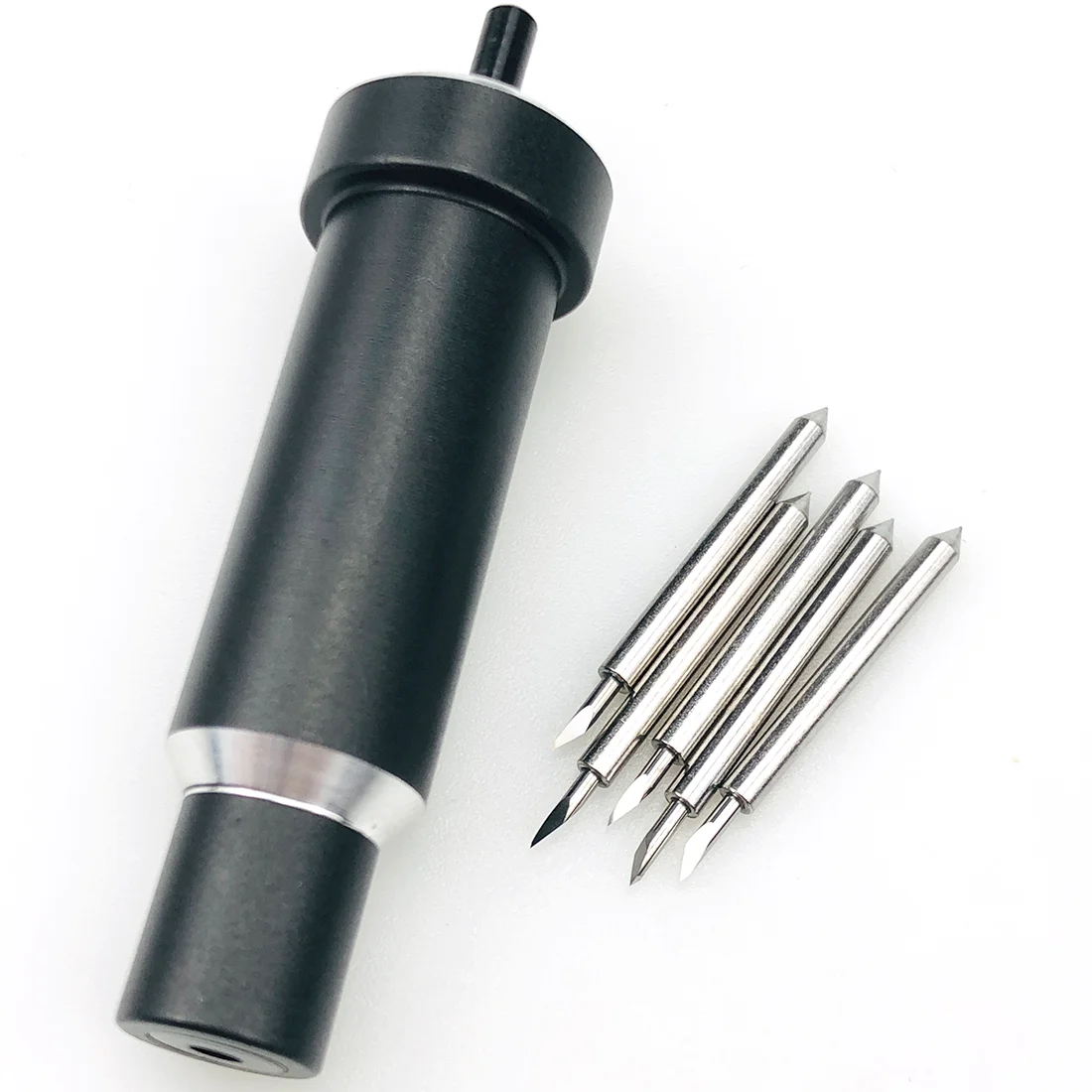 

5pcs Deep Fine Point Plotter Cutter Blade Tungsten Steel for Deepcut + 1pc Blade Holder