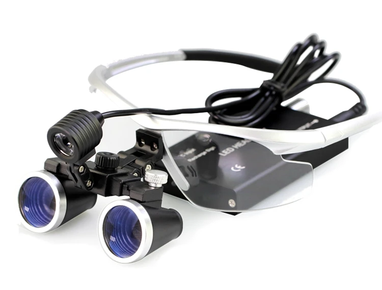 2.5X Mèche Loupes dentaires, jumelles de dentiste, opération