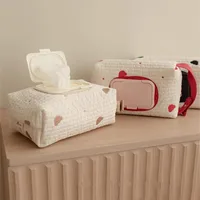 Cartoon Animal Flip Cover Tissue Boxes Wet Wipes Case Car Hanging Bag Paper Holder Storage Removable Napkin Storage Hanging Box 2
