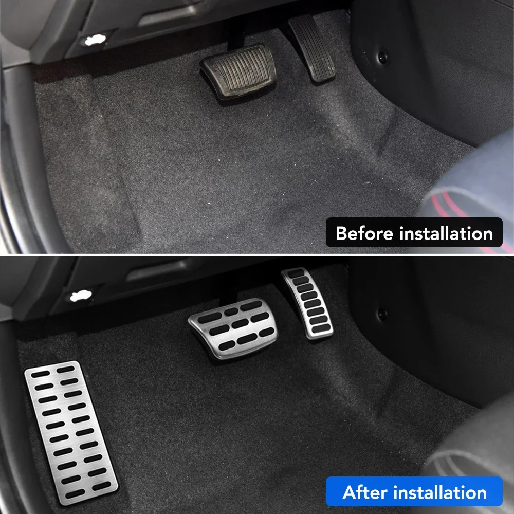 자동차 페달 가스 브레이크 발 받침 페달 커버 Kia Forte 2018 - 2021 Ceed for Hyundai Elantra I30 Kona 2017- 2021 액세서리