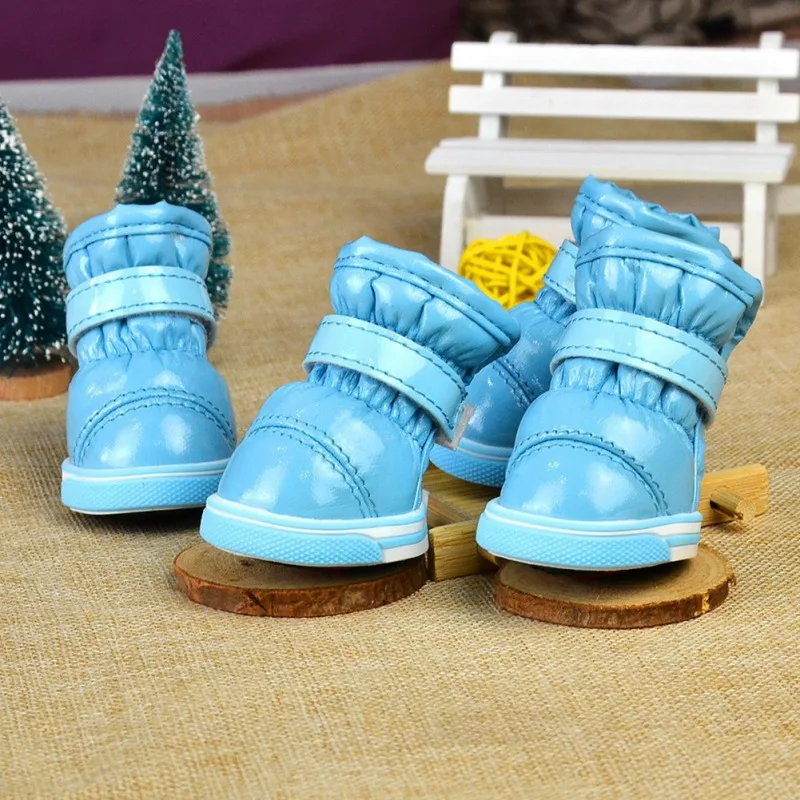 Title 12, 4 Pcs/Set Winter Pet Dog Shoes For Small Dogs W...