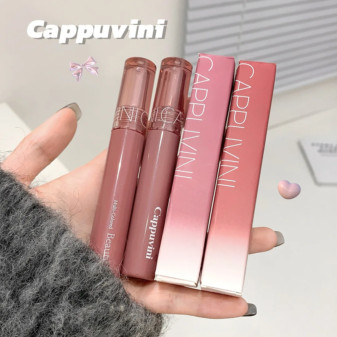 Cappuvini 6 Color Juice Jelly Lip Gloss Long Lasting Moisturizer Water Light Lipstick Mirror Gloss Lipstick Affordable Makeup 6