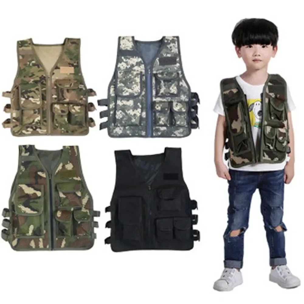 

Costumes Army Adults Forces Cosplay Clothing Jungle Children for Kids Uniforms Tactical Hunting Camouflage Combat Vest Military