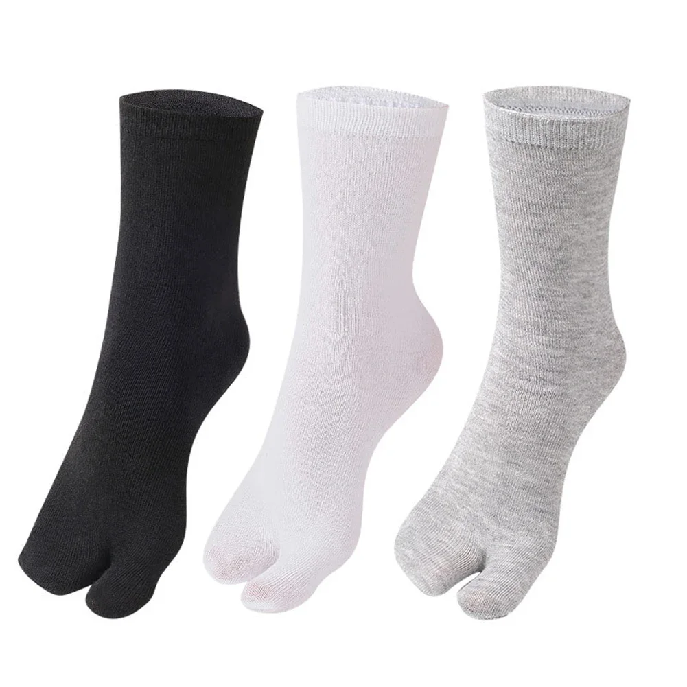 1-5 paia di calzini a due da in stile giapponese calzini Unisex con zoccoli calzini con separazione della punta in poliestere Kimono infrado sandalo con punta divisa  200574005