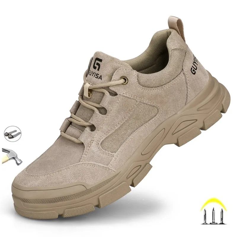

Labor Protection Shoes Men's Anti Impact Puncture Casual Comfortable Steel Baotou Sports Work Safety Shoes