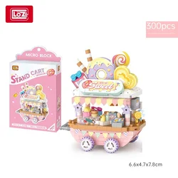 Street Series Dessert Vending Cart Building Set with Accessories (With box)