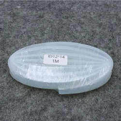 Premium Food Grade Flexible Silicone Rubber Tube - Clear, Transparent, Nontoxic, and Durable - 1 Meter (ID 12mm x OD 14mm)