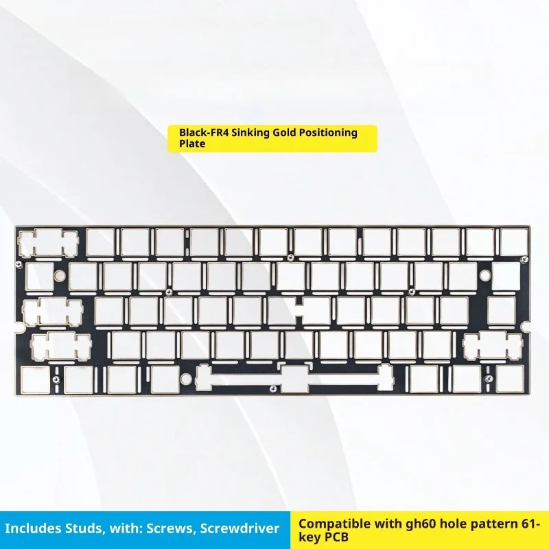 Wooting 60% 레이아웃 FR4 포지셔닝 플레이트 호환 GH60 Mad60 Win60 맞춤형 DIY 자기 축 키보드 액세서리 PC 게이머 선물
