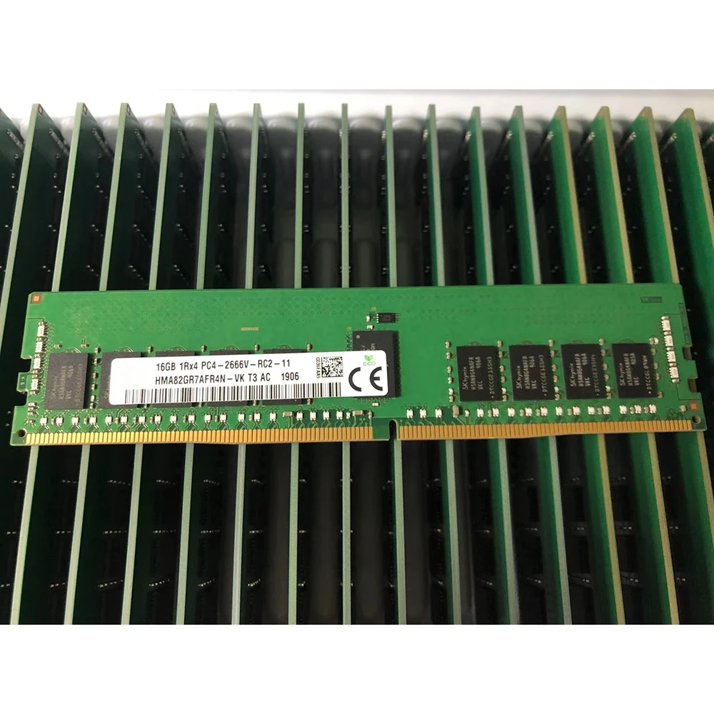 

16GB 16G 1RX4 DDR4 PC4-2666V ECC REG HMA82GR7AFRAN-VK RAM For SK Hynix Memory High Quality Fast Ship