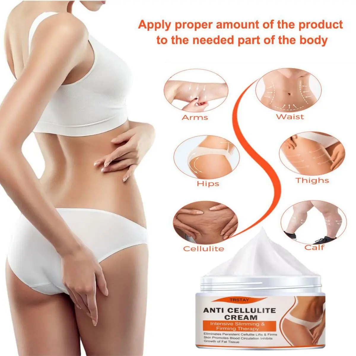 Slimming Weight Loss Body CareCream Remove Cellulite Lift Firming Shape Legs Beautiful Buttocks Anti Wrinkle Whitening 2