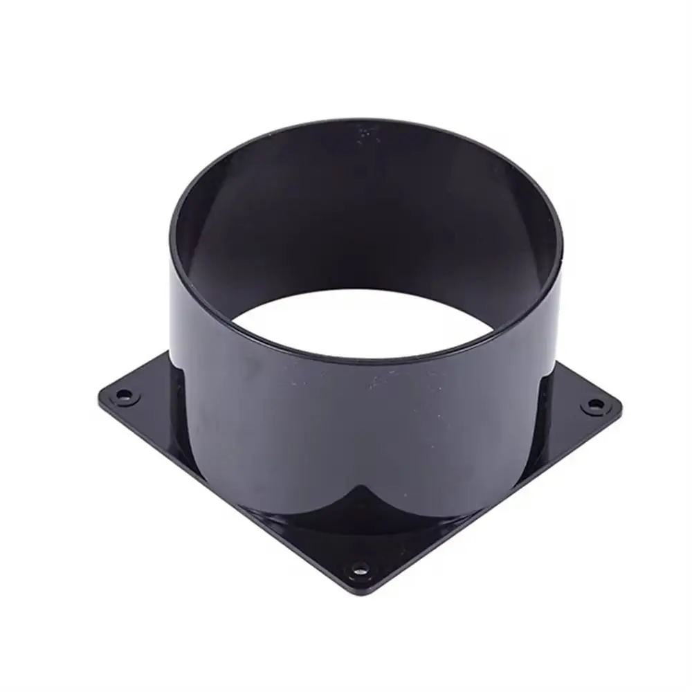 Flange Connector Black Flange Connector ABS Square Bottom Straight Flange Air Inlet And Outlet Air Ducting Connection