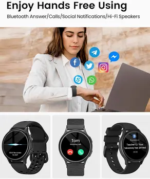 Smart Watches for Women [400+Watch Faces/Calls/Female Health], 1.27