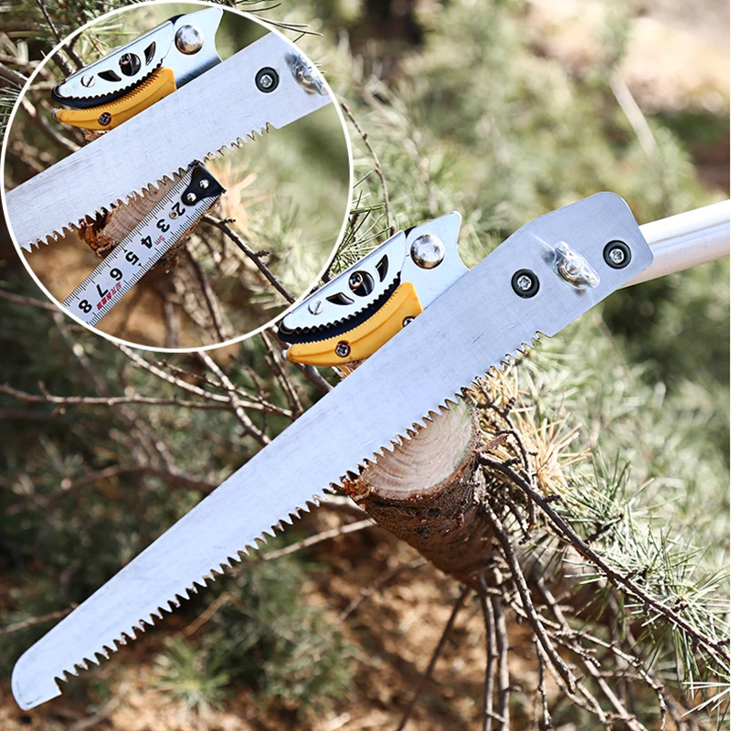 Multipurpose Telescopic Tree Pruner Long Reach Pole Saw Fruit Picker Branches Trimmer Bypass Lopper