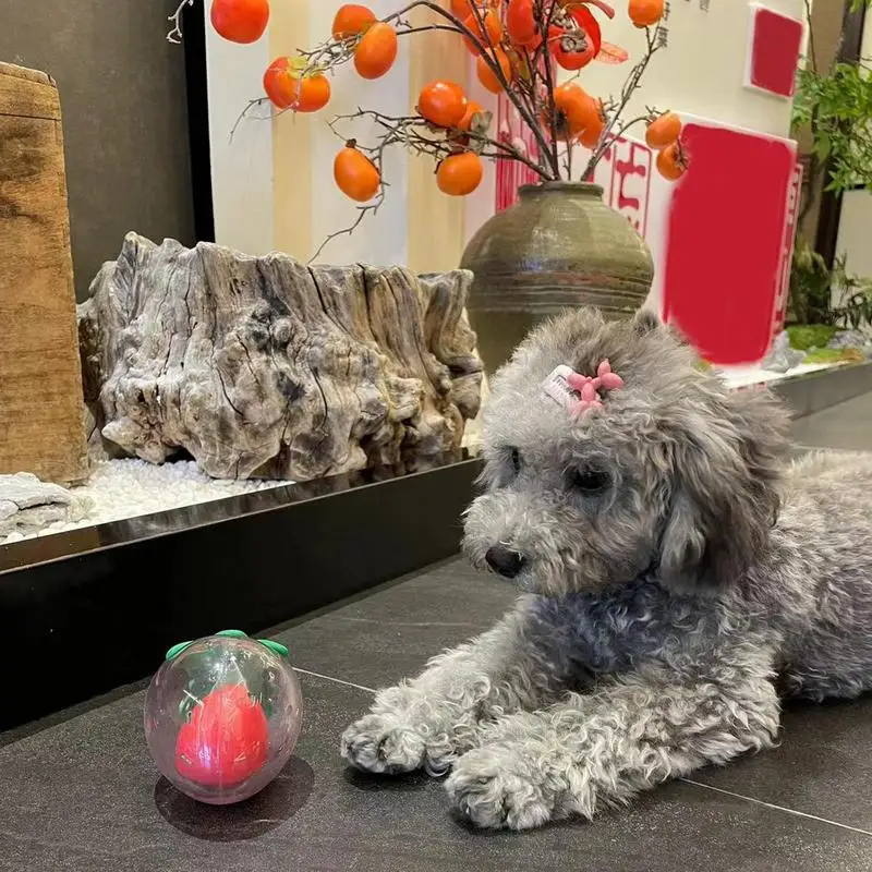 Strawberry Indestructible Dog Chew Toy – Durable Rubber Toy For Aggressive Chewers, Teeth Cleaning