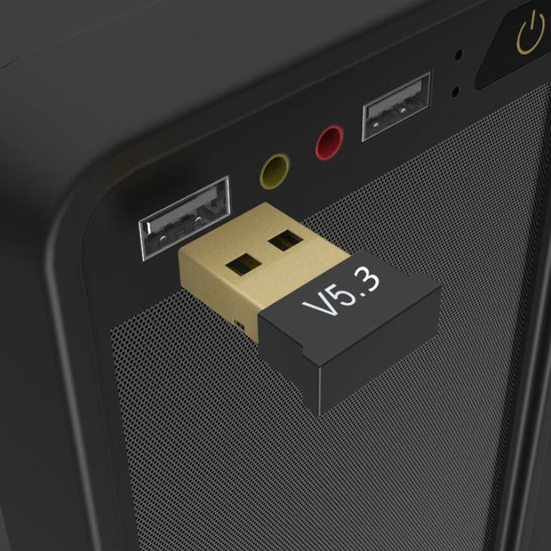 송신기 리시버 블루투스 오디오 동글 무선 USB 어댑터, 컴퓨터 PC 노트북용 USB 5.3 어댑터