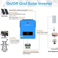 สรุป 3.6KW 4.2kw 6.2kw ON/off Gird อินเวอร์เตอร์พลังงานแสงอาทิตย์ Pure Sine Wave MPPT Solar Charge รองรับแบตเตอรี่ลิเธียม LiFePo4 แบตเตอรี่ 3