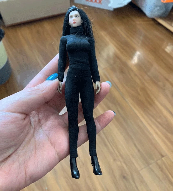 

1/12 Female Soldier Clothes T-shirt Tights Shoes Model for 6'' figure