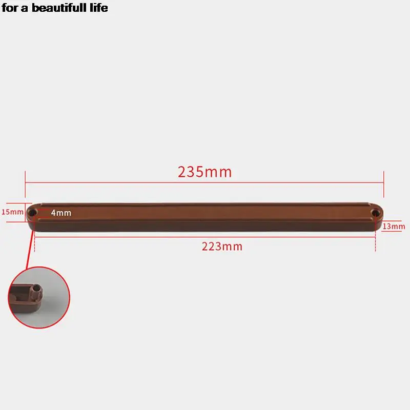 Hot sale 2PCS Plastic Slide Rail Guide Bedside Cabinet Wardrobe Pulley Side Mounted Wheel Slide Rail For Drawer Door
