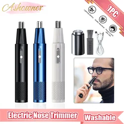 1PC Electric Nose Trimmer Shaver Nose Ear Hair Remover Razor Unisex Fully Washable Portable Trimmer Clipper Beauty Makeup Tool