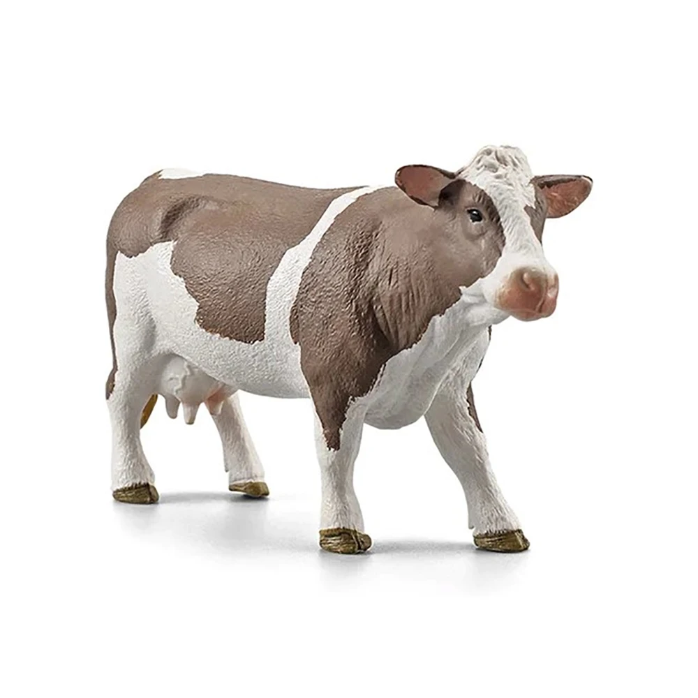 imulated Farm Poultry, Livestock, Cow Model, Simmental Cattle, Black and White Cow Decoration, Ranch Animals 6