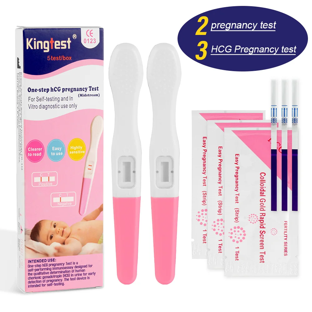 Pregnancy Test Early Detection HCG Test for Fertility Women 5 Count