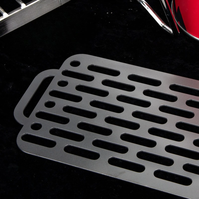 Pure Titanium Grill Mesh for Outdoor BBQ Picnic Reusable Non-Stainless Steel Cooking Grid for Fish Meat Lightweight Camping