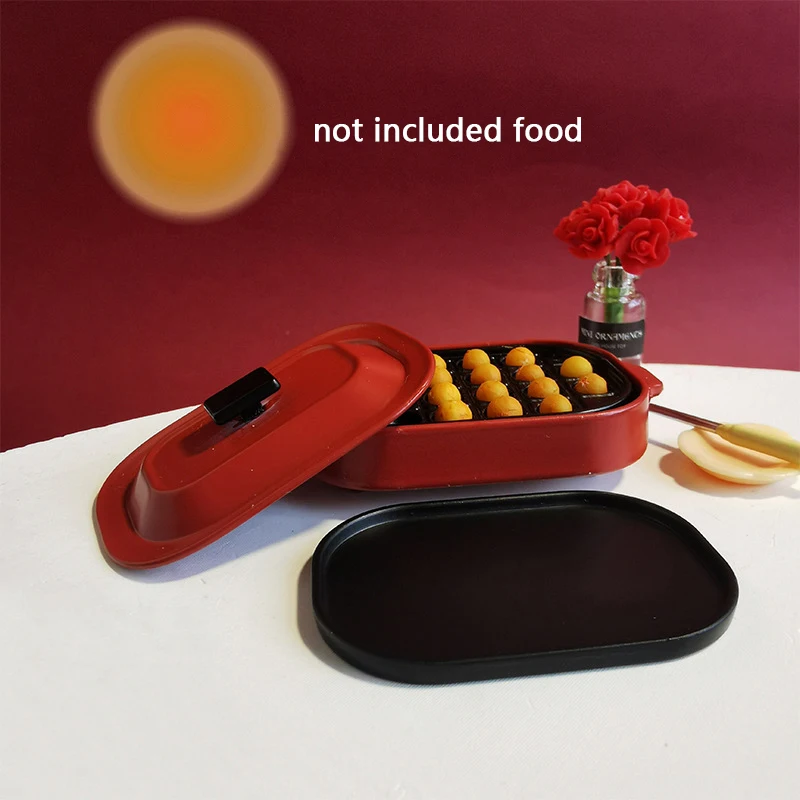 

1/12 Dollhouse Mini Baking Pan Grill Oven Dollhouse Kitchen Cookware Dolls House Decor Accessories Pretend Play Toys