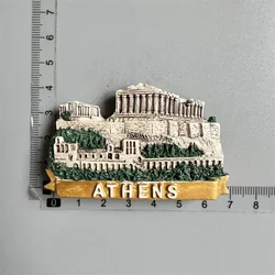 Greek Island Souvenir Fridge Magnets - Colorful Tourist Keepsakes and Home Decor Gifts (Athens)