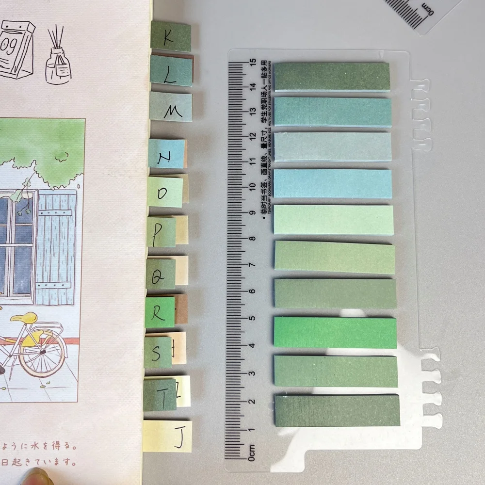 200 Sheets Morandi Ins Style Paper Sticky Notes High End Index Tabs Adhesive Memo Pads Sticky Note Pads Office School Stationery - 4
