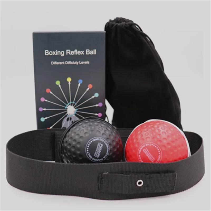 Head Mounted Speed Ball Boxing Speed Ball Boxing Punching Bag Boxing Reaction Ball Boxing Speed Ball Head-mounted PU Punch Ball Sanda Training Hand Eye Reaction Home Sandbag Fitness Boxing Equipment