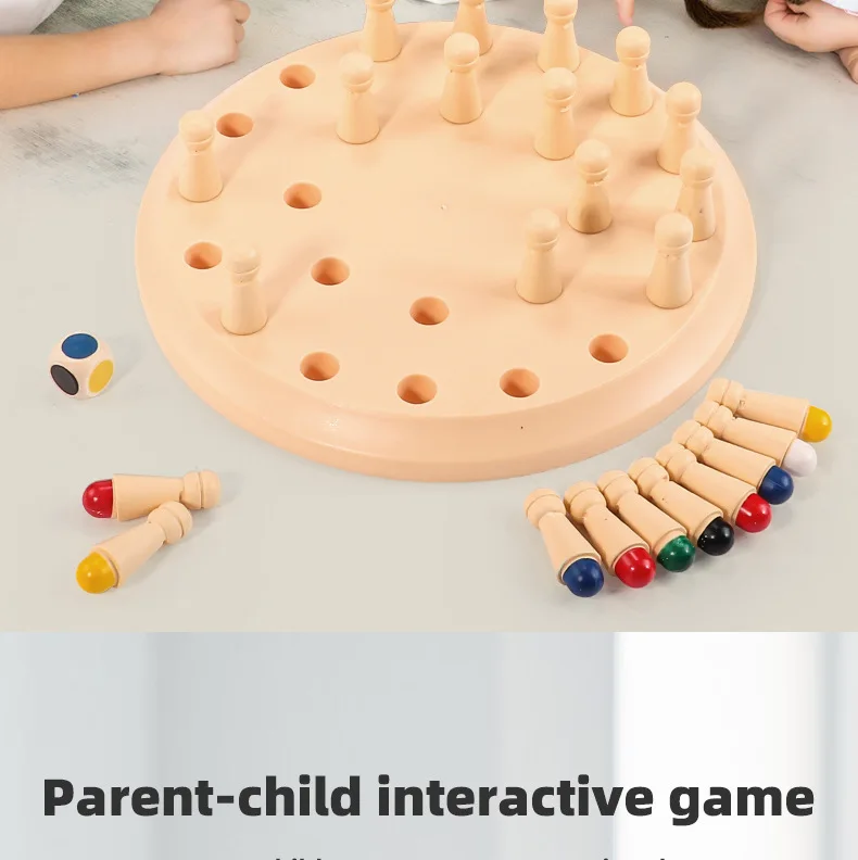 Montessori Memory Matching Chess Game For Kids Educational Toy_voghion.com
