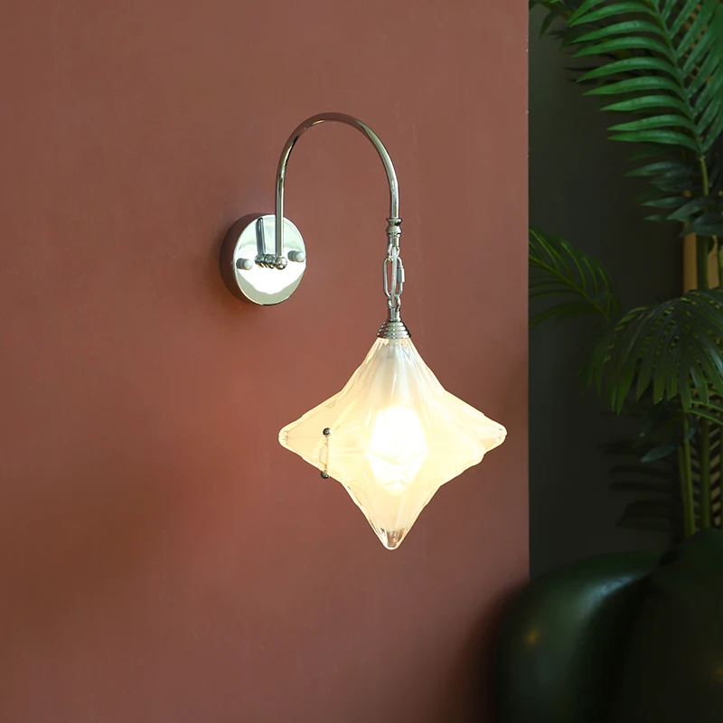 Retro Glass Star LED Wall Lamp 6